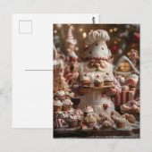 Schattigee gnoom bakker omgeven door taarten en le briefkaart (Voorkant / Achterkant)