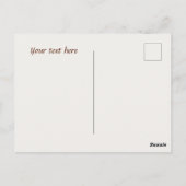 Schattigee gnoom coffeeshopverkopers tekst toevoeg briefkaart (Achterkant)