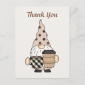 Schattigee gnoom coffeeshopverkopers tekst toevoeg briefkaart (Voorkant)