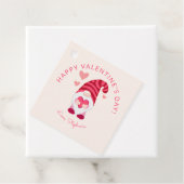 Schattigee gnoom met een hart Valentijnsdag Bedankjes Labels (In situ)