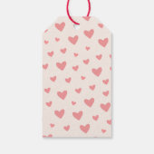 Schattigee gnoom met een hart Valentijnsdag Cadeaulabel (Achterkant)