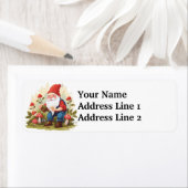 Schattigee gnoom paddenstoelen etiket (Insitu)