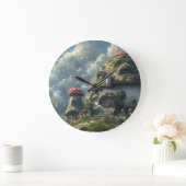 Schattigee gnoom, paddenstoelenhuis grote klok (Huis)