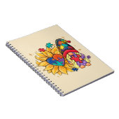 Schattigee Gnoom, Zonnebloem & Hart Autisme Bewust Notitieboek (Rechterzijde)