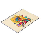 Schattigee Gnoom, Zonnebloem & Hart Autisme Bewust Notitieboek (Linkerzijde)