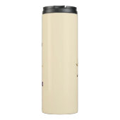 Schattigee Gnoom, Zonnebloem & Hart Autisme Bewust Thermosbeker (Achterkant)