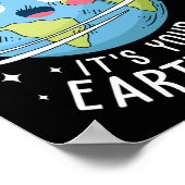 Schattigee Go Planet is het Kind van de Leraar op Poster (Hoek)