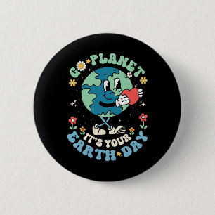 Schattigee Go Planet is het Kind van de Leraar op Ronde Button 5,7 Cm