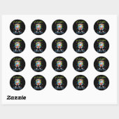 Schattigee Go Planet is het Kind van de Leraar op Ronde Sticker (Vel)