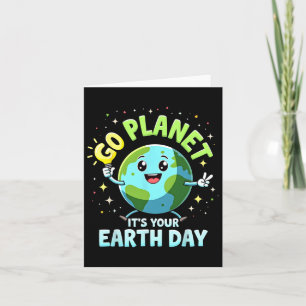 Schattigee Go Planet is jouw Earth Day 2025 lerare Kaart