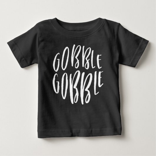 Schattigee Gobble Kinderen Thanksgiving T-shirt (Voorkant)