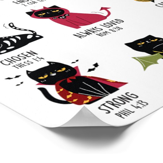 Schattigee God zegt dat ik kattenliefhebber ben Gr Poster (Hoek)