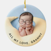 Schattigee Godsdienstige Beschermengel Waterverf F Keramisch Ornament (Achterkant)