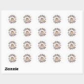 Schattigee Goedemorgen Koffie Ronde Sticker (Vel)