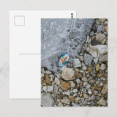 Schattigee Gold Heart Rock op Burlington, Iowa Riv Briefkaart (Voorkant / Achterkant)