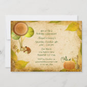 Schattigee Golden Autumn Woodland Animals Verjaard Kaart (Achterkant)