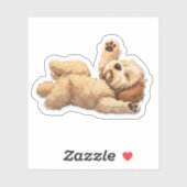 Schattigee Golden Doodle Stretching Sticker (Vel)