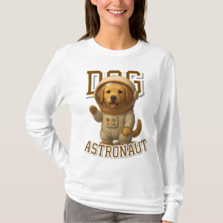 Schattigee Golden Retriever Astronaut Unisex Man W T-shirt