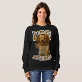 Schattigee Golden Retriever Astronaut Unisex Man W Trui (Voorkant volledig)