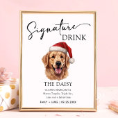 Schattigee Golden Retriever bruiloft handtekening  Poster