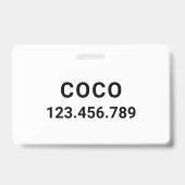 Schattigee Golden Retriever Clipart | Badge (Achterkant)