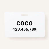 Schattigee Golden Retriever Clipart | Badge (Achterkant)