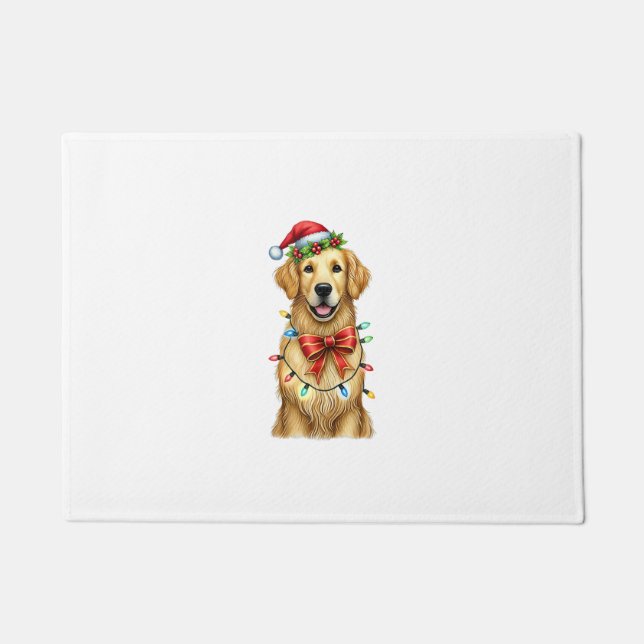 Schattigee Golden Retriever Dog Coquette Bow Chris Deurmat (Voorkant)