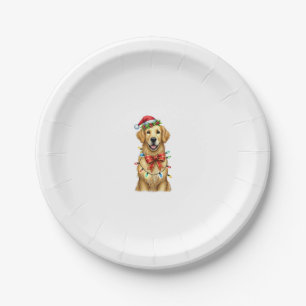 Schattigee Golden Retriever Dog Coquette Bow Chris Papieren Bordje