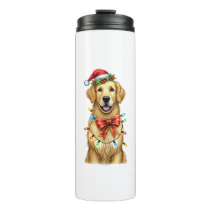Schattigee Golden Retriever Dog Coquette Bow Chris Thermosbeker