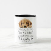 Schattigee Golden Retriever Dog Funny Custom Mok (Midden)