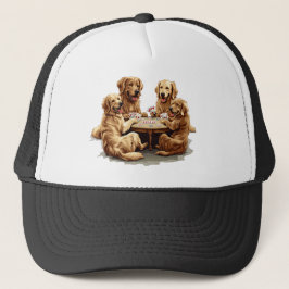 Schattigee Golden Retriever Dogs Speelkaarten Trucker Pet