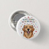 Schattigee Golden Retriever Doodle Ronde Button 3,2 Cm (Voorkant /achterkant)