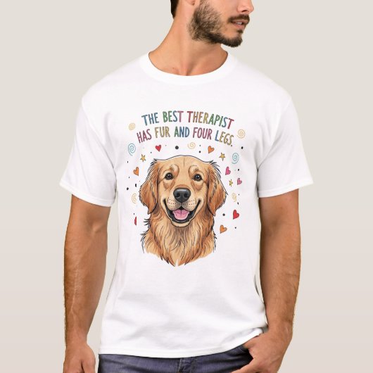 Schattigee Golden Retriever Doodle T-shirt (Voorkant)