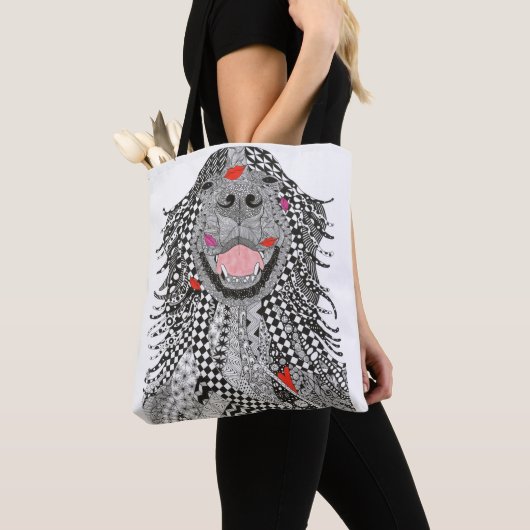 Schattigee Golden Retriever Free Kisses Canvas tas (Dichtbij)