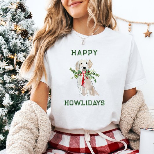 Schattigee Golden Retriever Happy Howholidays | Ch T-shirt
