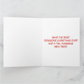 Schattigee Golden Retriever in een Santa Hat-Water Kaart (Binnen)