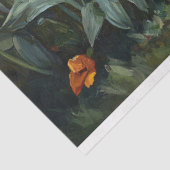 Schattigee Golden Retriever in een Tulip Garden De Tissuepapier (Detail)