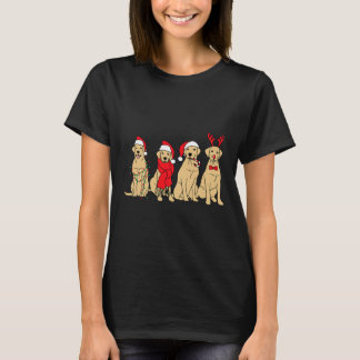 Schattigee Golden Retriever Kerst Golden Mom Vakan T-shirt