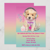 Schattigee Golden Retriever Puppy Jam Verjaardag Kaart (Voorkant / Achterkant)