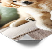 Schattigee Golden Retriever puppy Poster (Hoek)