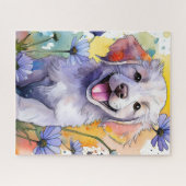 Schattigee Golden Retriever Puppy Puzzel (Horizontaal)