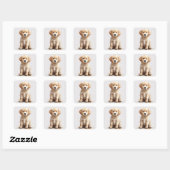 Schattigee Golden Retriever Puppy Sticker (Vel)