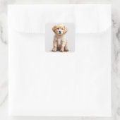 Schattigee Golden Retriever Puppy Sticker (Tas)