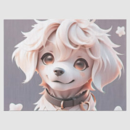 Schattigee Golden Retriever Puppy Verjaardagscadea Tissuepapier