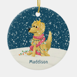Schattigee Golden Retriever Winter Dog Christmas Keramisch Ornament