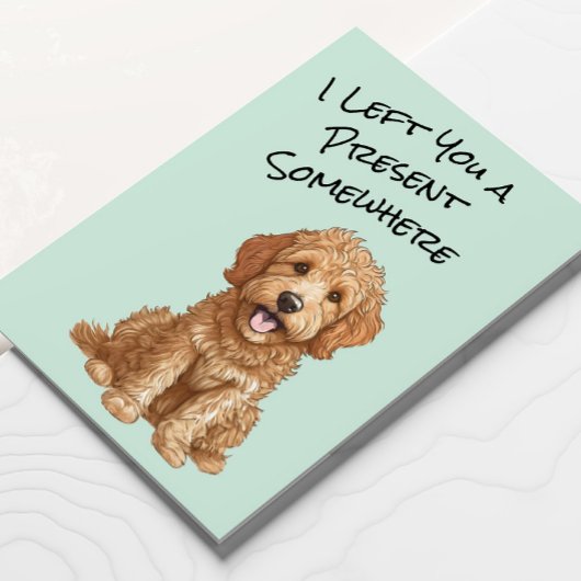 Schattigee Goldendoodle Dog Happy Birthday Kaart
