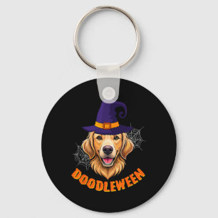 Schattigee Goldendoodle Halloween Spooky Golden Do Sleutelhanger