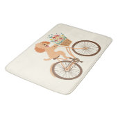 Schattigee Goldendoodle Hond Fietsen Spring Flower Badmat (Gekanteld)