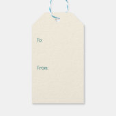 Schattigee Goldendoodle Hond Fietsen Spring Flower Cadeaulabel (Achterkant)