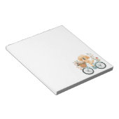 Schattigee Goldendoodle Hond Fietsen Spring Flower Notitieblok (Schuin)